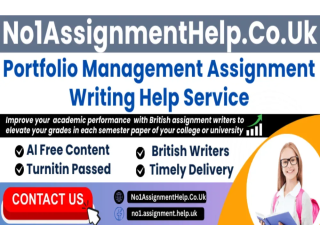 Portfolio Management Assignment Help By No1AssignmentHelp.Co.UK